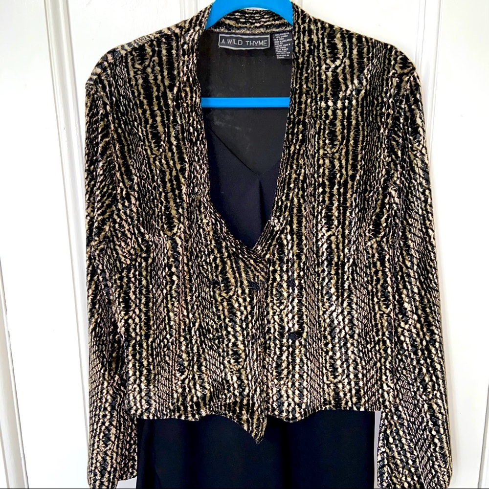 Gold shall & black dress - A Wild Thyme - Size 12